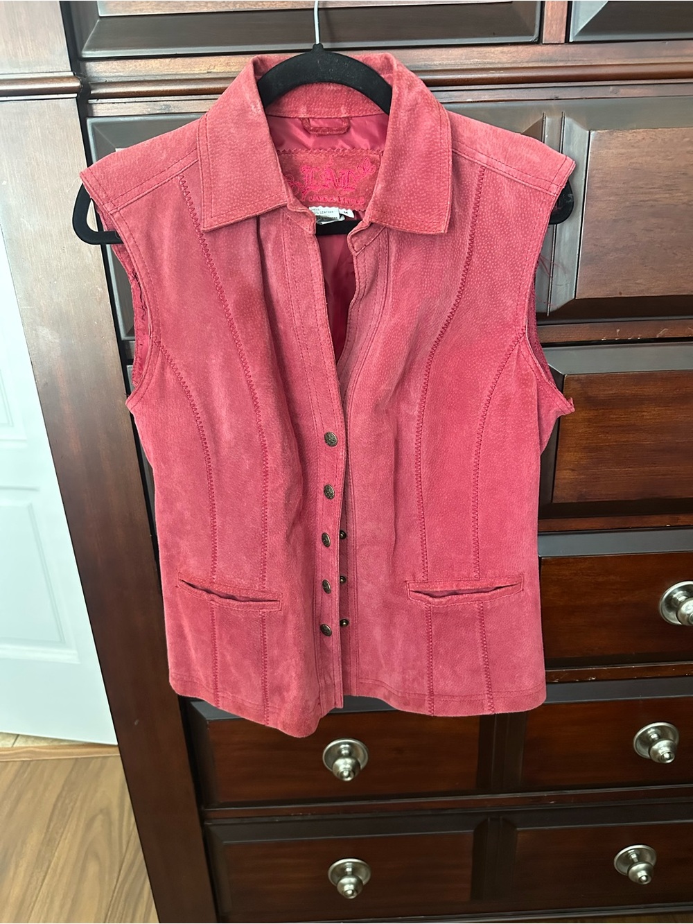 LAL Live A Little Women’s Sz Medium Suede Leather Vest